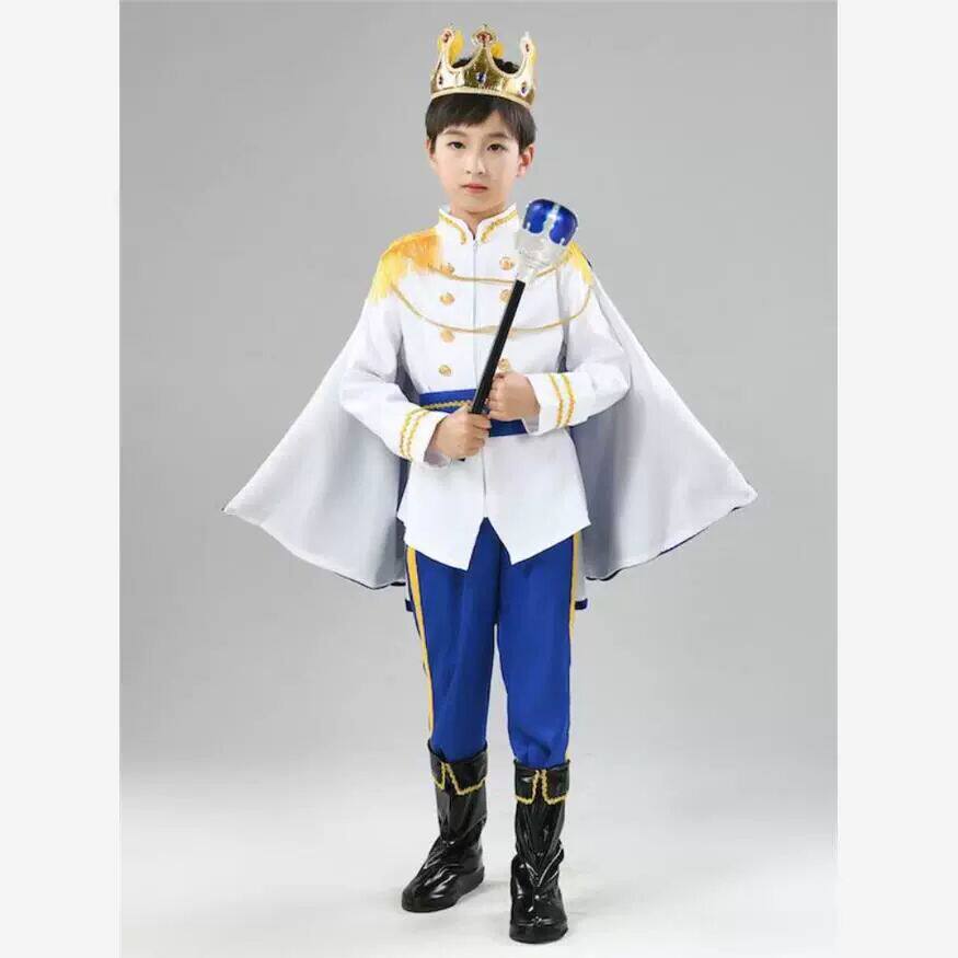 迪士尼王子服装公主礼服儿童话剧故事男女童角色扮演出服舞会国王