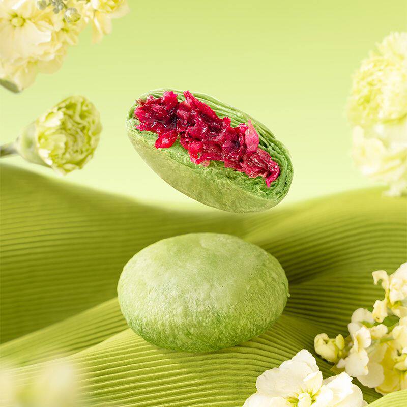 潘祥记鲜花饼25g*16枚抹茶玫瑰鲜花饼早餐糕点零食云南特产鲜花饼