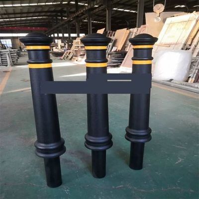 河道铁链护栏广场止车链条围栏铁艺道路隔离防撞栏杆铸铁罗马立柱