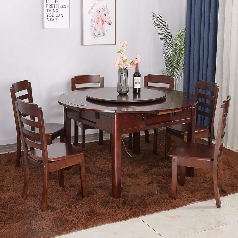 上岛机麻折叠麻将机全自动餐桌两用电动静音机麻带转实木麻将桌