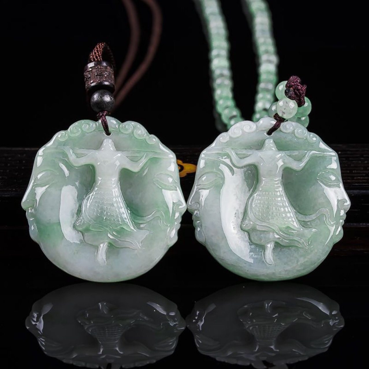 正品天然玉石吊坠缅甸牌子翡翠招财玉牌挂件男士女款玉器饰品