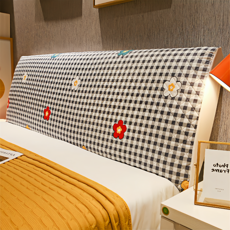 新款床头套罩夹棉简单大方木床软包全包北欧通用靠背罩套可爱卡通,居家布艺,床头罩,淘宝优惠券,粉丝福利购,淘宝优惠卷