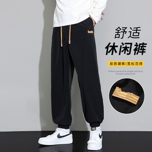 玛斯柏裤子男士休闲九分裤春秋季潮牌宽松潮流百搭运动男生束脚裤