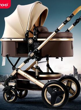 高景观婴儿手推车可坐可躺折叠四季通用宝宝推车四轮避震儿童bb车