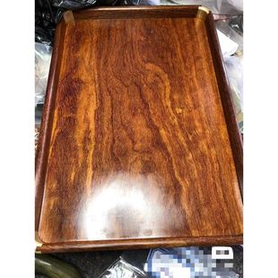 黄金紫檀木茶盘果盘实木盘长方形收纳盘干泡台托盘原色可拍图发货
