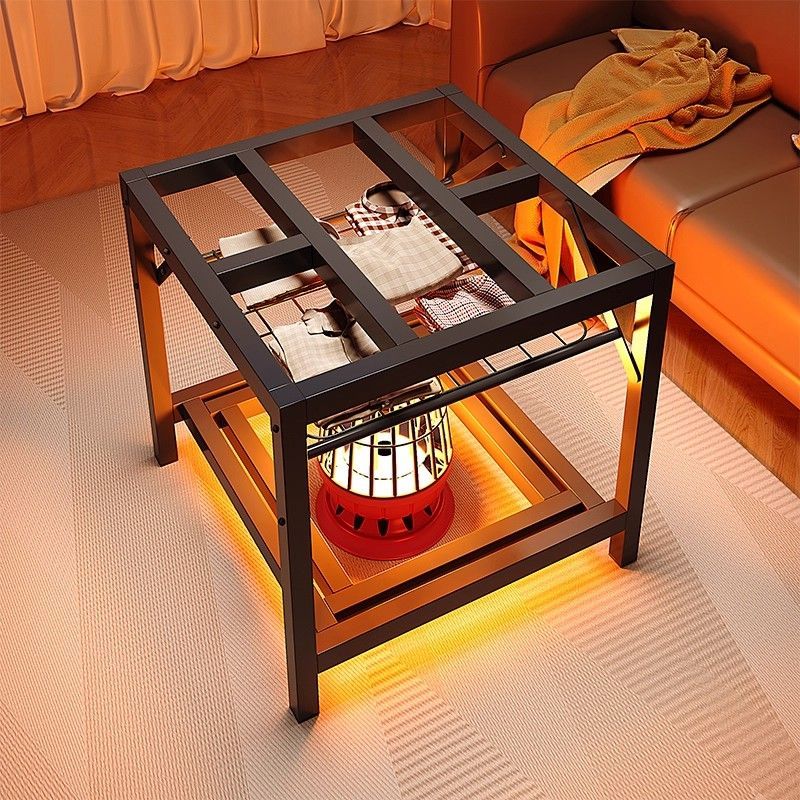 可折叠烤火桌家用简易烤火架子冬季新款烤火炉取暖一体四方桌子