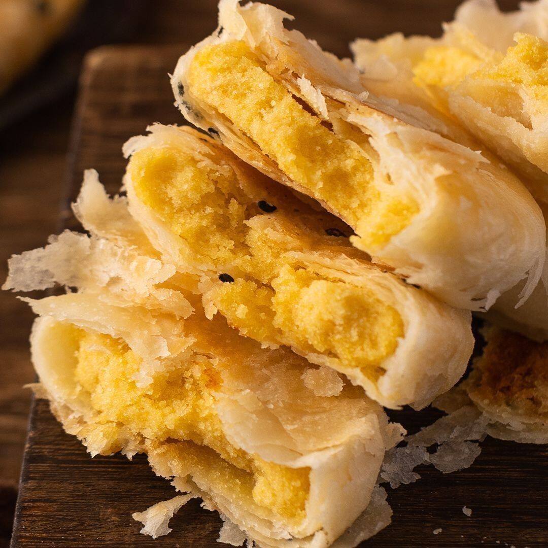 潮汕绿豆饼正宗绿豆糕酥皮纯天然酥饼传统糕点绿豆糕老字号老牌子