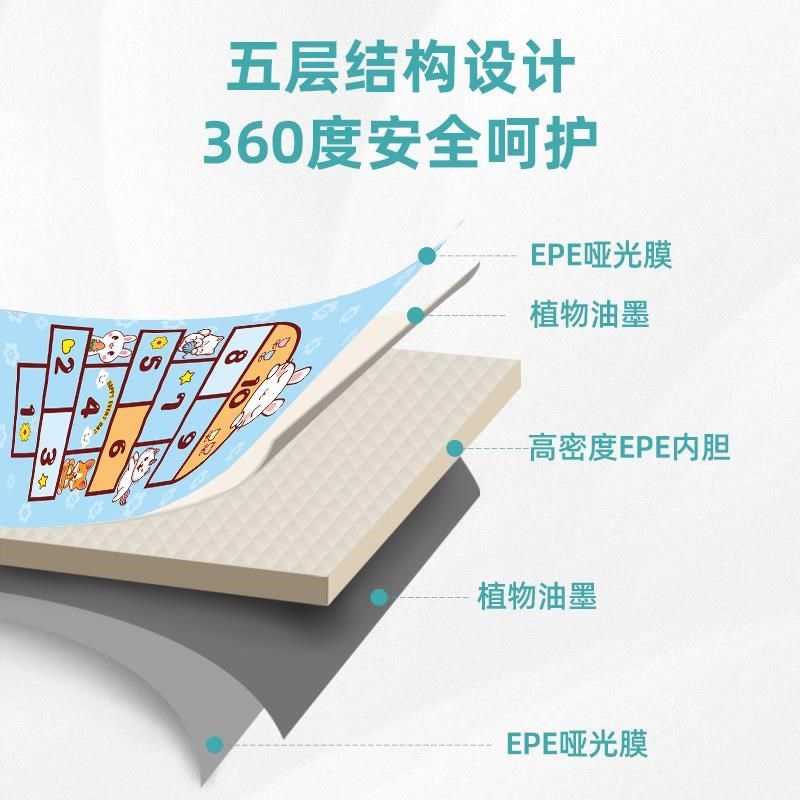 宝宝爬行垫婴儿加厚家用客厅儿童爬爬垫整张拼接可折叠泡沫地垫子