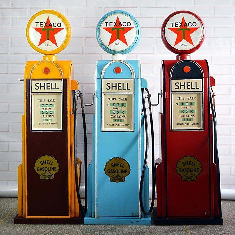 复古铁艺加油机模型摆件手工金属储物柜酒柜创意家居软装工艺饰品,鲜花速递/花卉仿真/绿植园艺,割草机/草坪机,淘宝优惠券,粉丝福利购,淘宝优惠卷