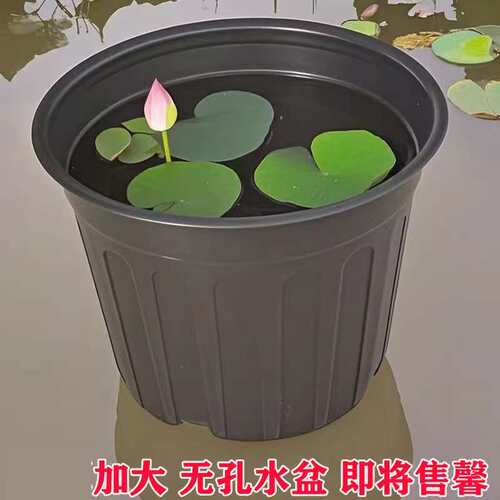 黑色加厚加大5加仑水盆荷花盆水生植物培育盆睡莲盆营养钵不漏水