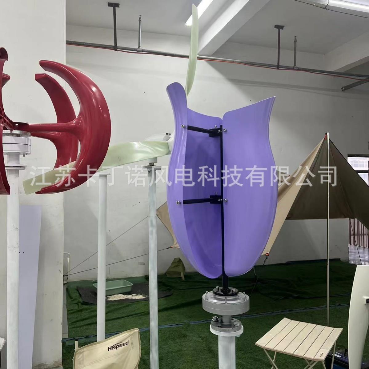 厂家直销玫瑰风力发电机 家用风力发电机 微风发电机600W 1KW 2KW