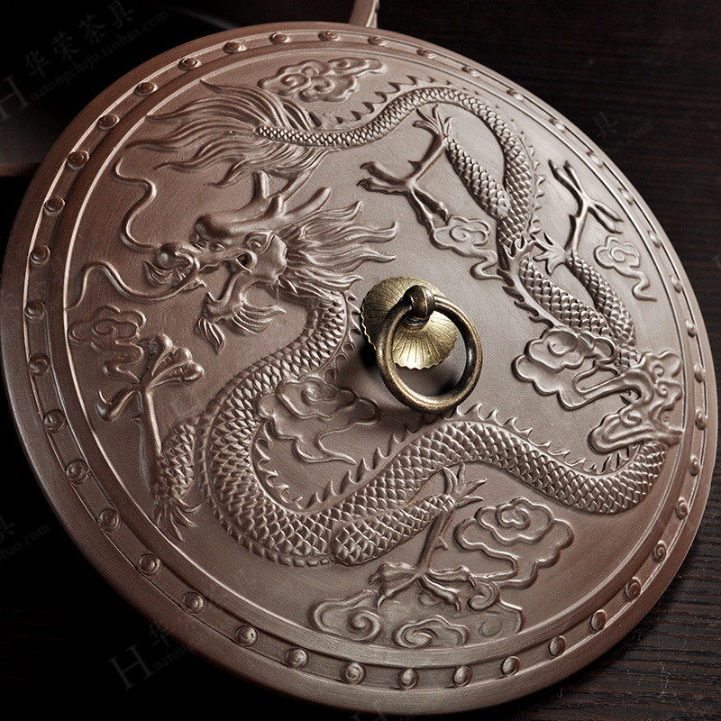 宜兴紫砂茶叶罐 大号 茶叶罐陶瓷密封罐 普洱茶叶罐 357克 三饼装