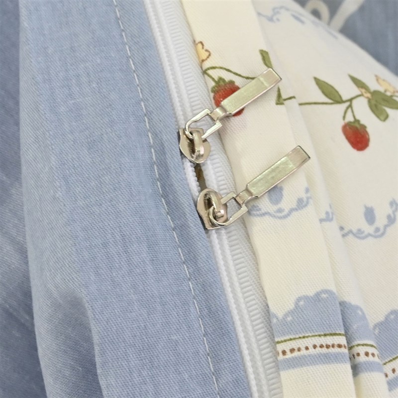 小清新全棉四件套孩子床上用品学生宿舍三件套床单被套