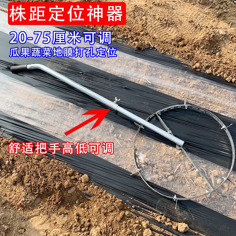 西瓜种植定距神器定株距打眼工具轮式定位器机械测量定植圈定蔓尺