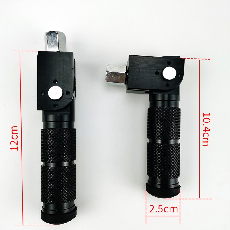 电动车脚蹬折叠脚踏改装脚蹬踩脚板自行车折叠脚踏板通用中轴搁脚