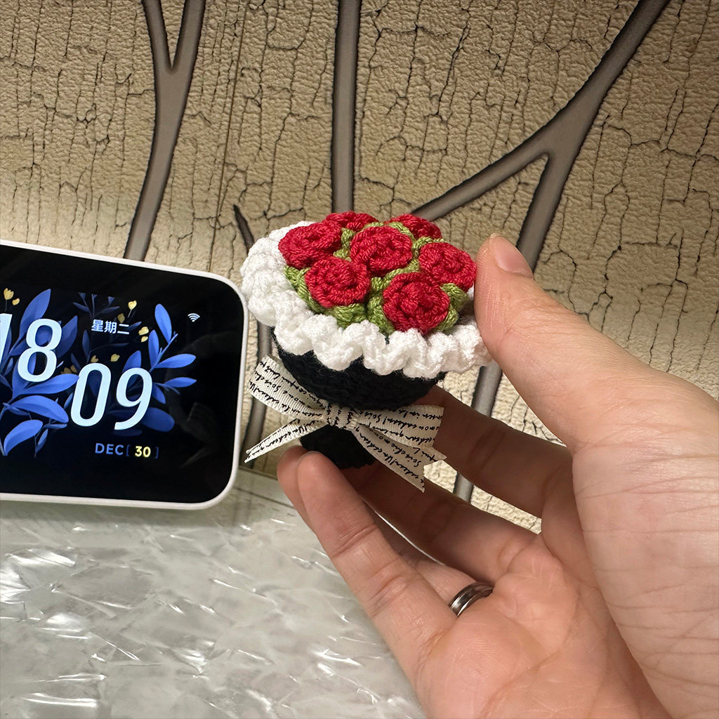 创意戒指盒手工钩织浪漫玫瑰花束戒指收纳礼盒戒指盒情侣钩织花朵,服饰配件/皮带/帽子/围巾,DIY编织材料包,淘宝优惠券,粉丝福利购,淘宝优惠卷