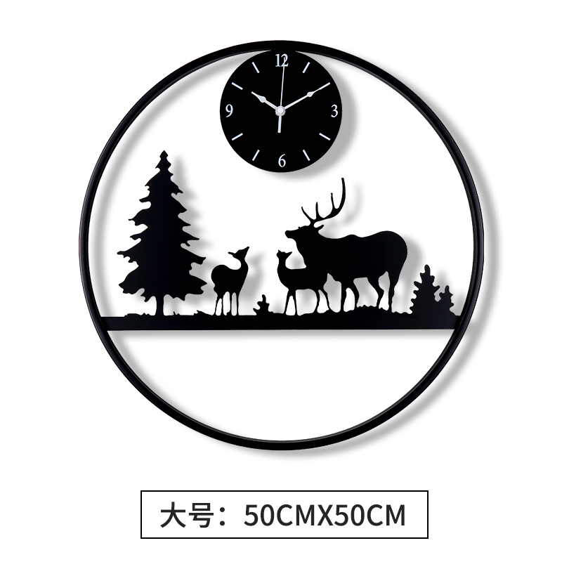 龙猫挂钟客厅个性创n意时尚钟表挂墙现代简约艺术装饰挂表家用时