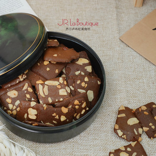 JR乔尔卢布松布朗尼脆片外滩18号巧克力薄脆休闲零食官方旗舰店