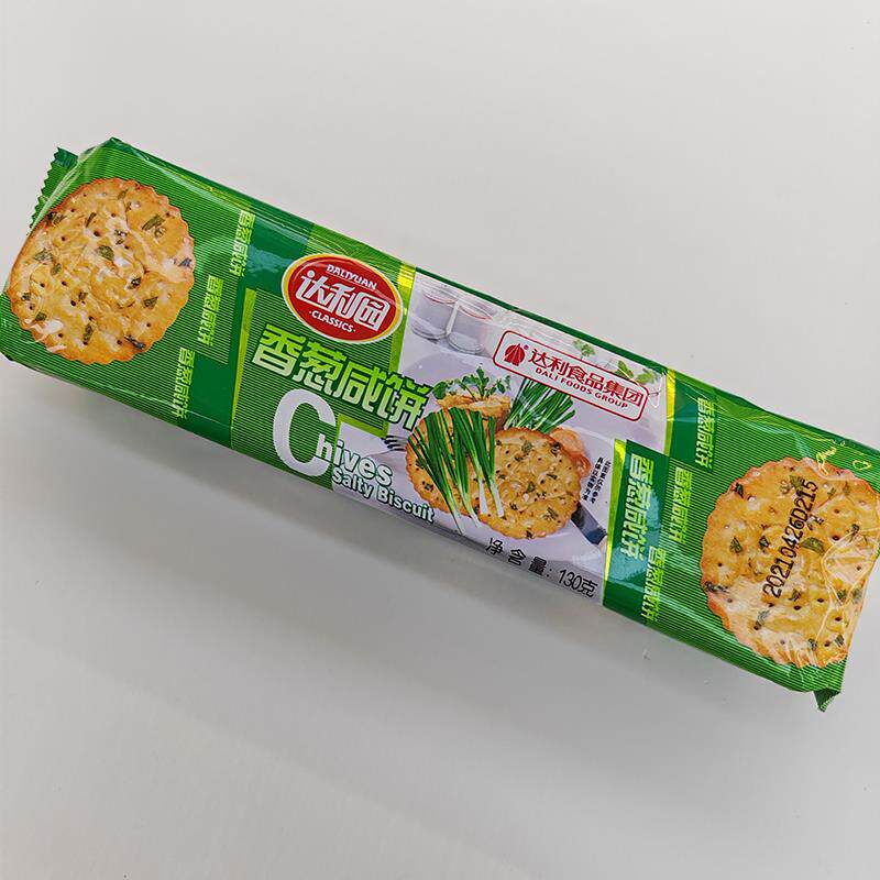 达利园好吃点130g低糖海苔饼干香葱咸味苏打饼干休闲早餐零食官方