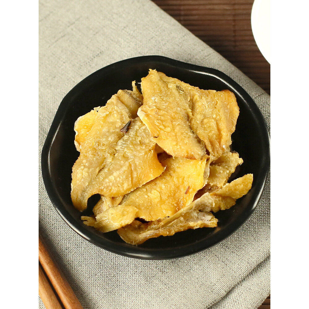小黄鱼片500g小包装即食开片小黄鱼干香酥小黄鱼海鲜零食小吃官方