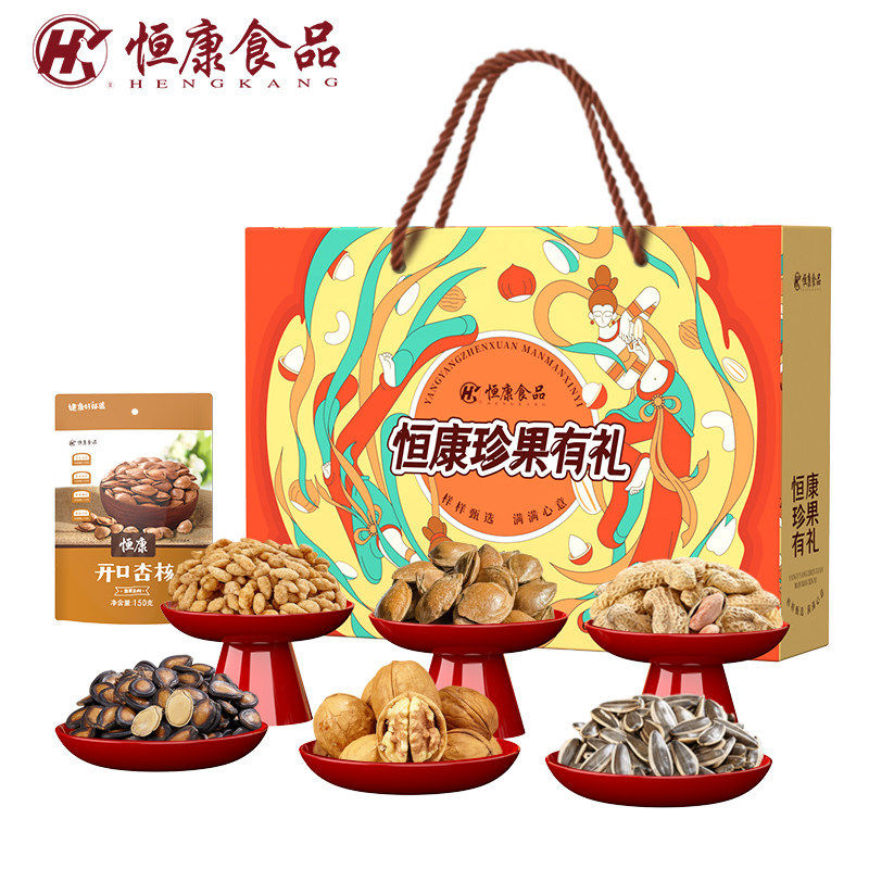 食品珍果有礼1774g10件坚果大