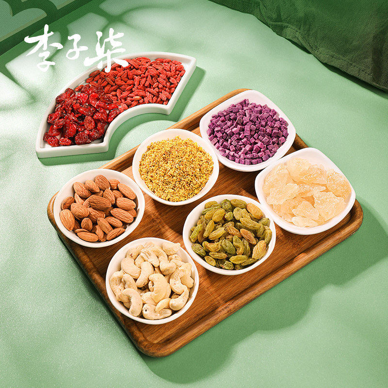 李子柒藕粉桂花坚果杭州西湖藕粉