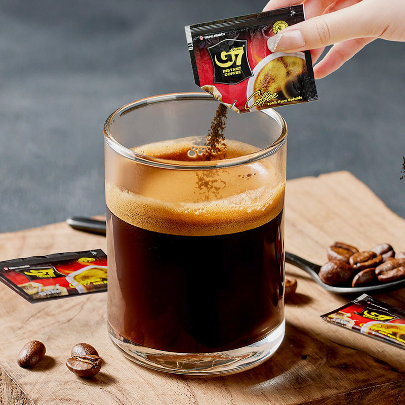 越南g7黑咖啡美式无蔗糖添加减燃提神脂纯黑咖啡官方旗舰店