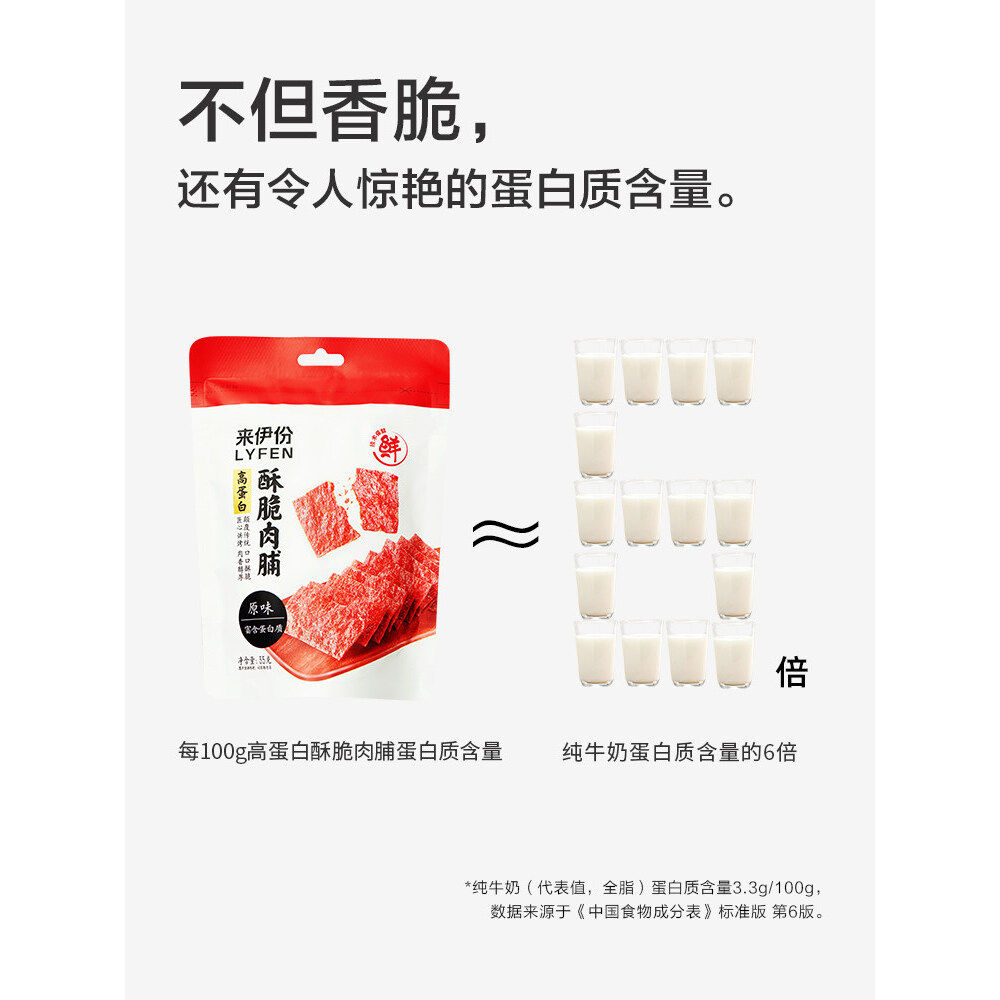 【满200减100】酥脆猪肉脯35g3高