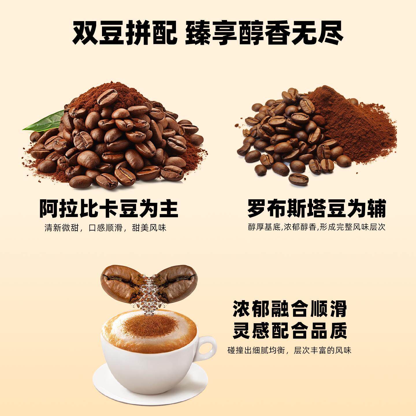 咖啡卡布奇诺咖啡特浓偏甜奶香学