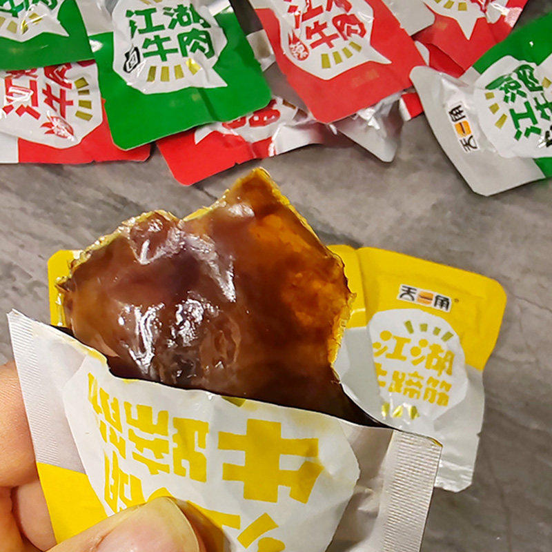 牛蹄筋江湖卤牛肉干温州特产即食休闲零食小吃五香香辣官方旗舰店