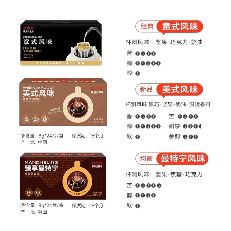 意式挂耳咖啡现磨手冲滤挂特浓防