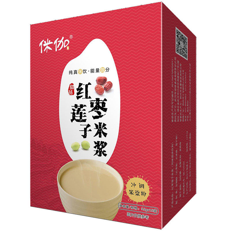 红枣莲子米浆粉营养早餐食品冲泡