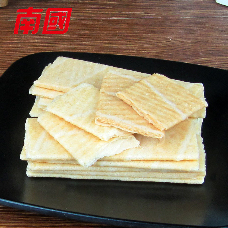 海南特产椰香薄饼405g袋 蛋卷甜味原味营养早餐椰子薄脆饼干官方