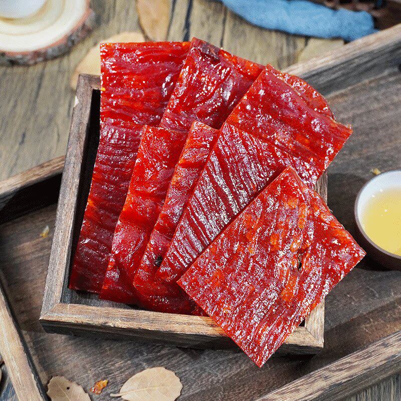 欢囍花生原味猪肉脯大块厚切肉