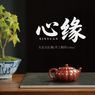 范家壶庄宜兴紫砂壶名家纯全手工原矿大红袍家用茶具心缘壶