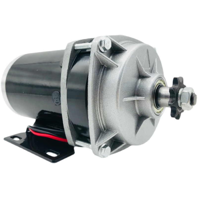 羚鹰24V36V48V50r0W800W电动车 改装三轮车永磁减速有刷电机马达