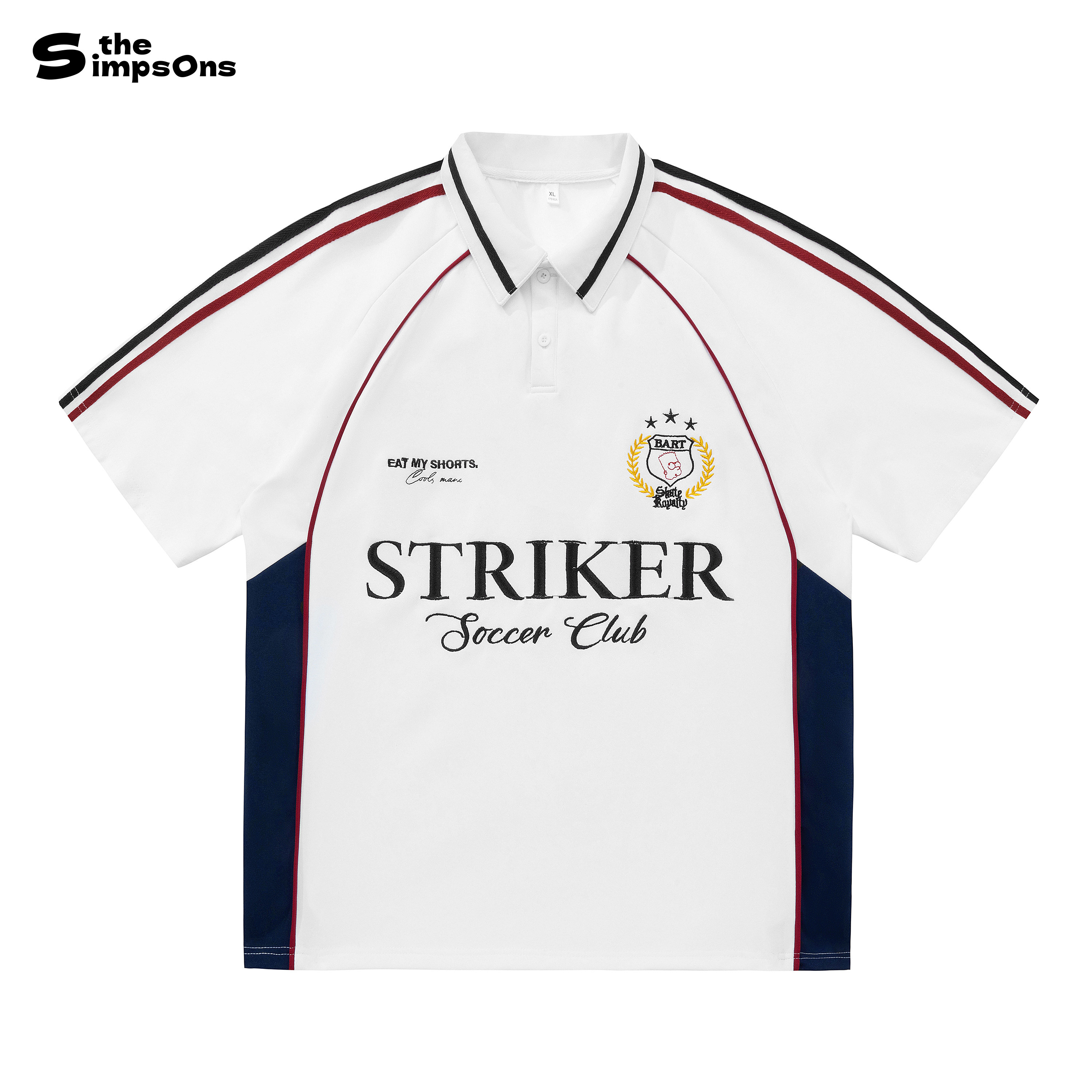 辛普森一家26新款撞色解构拼接印花短袖POLO衫男女翻领潮流夏T恤,男装,T恤,淘宝优惠券,粉丝福利购,淘宝优惠卷