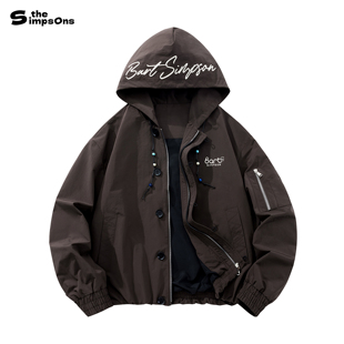 新款 辛普森一家夹克外套连帽cleanfit复古风情侣装 基础设计春季