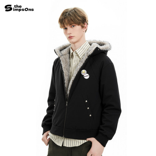 辛普森一家男女款羽绒服宽松连帽