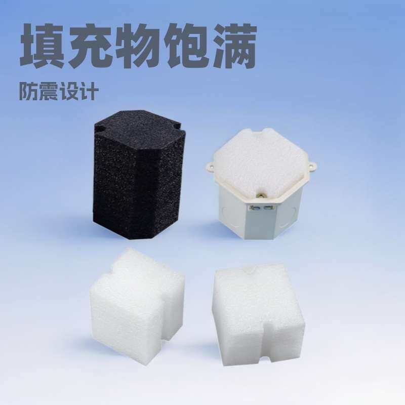 86线盒填充泡沫穿筋盒封堵开关底盒方形八角形堵块线盒填充专用