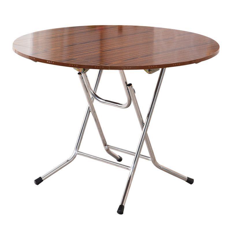 圆形简易折叠餐桌圆桌方圆可吃饭桌子大圆桌小户型家用折叠饭桌子