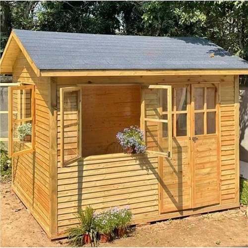 防腐木户外庭院组装小木屋花园别墅可移动简易凉亭民宿住人木房子