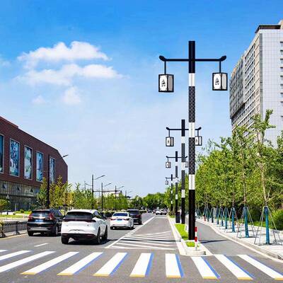 中式庭院灯仿古灯路灯led公园景观灯3米小区双头单头路灯