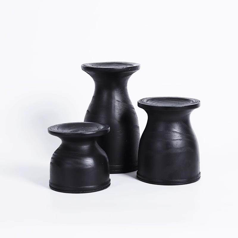 现代轻奢新中式黑色高档树脂几何抽象碳化烛台玄关桌面装饰摆件,清洗/食品/商业设备,风口/风叶/风机配件,淘宝优惠券,粉丝福利购,淘宝优惠卷