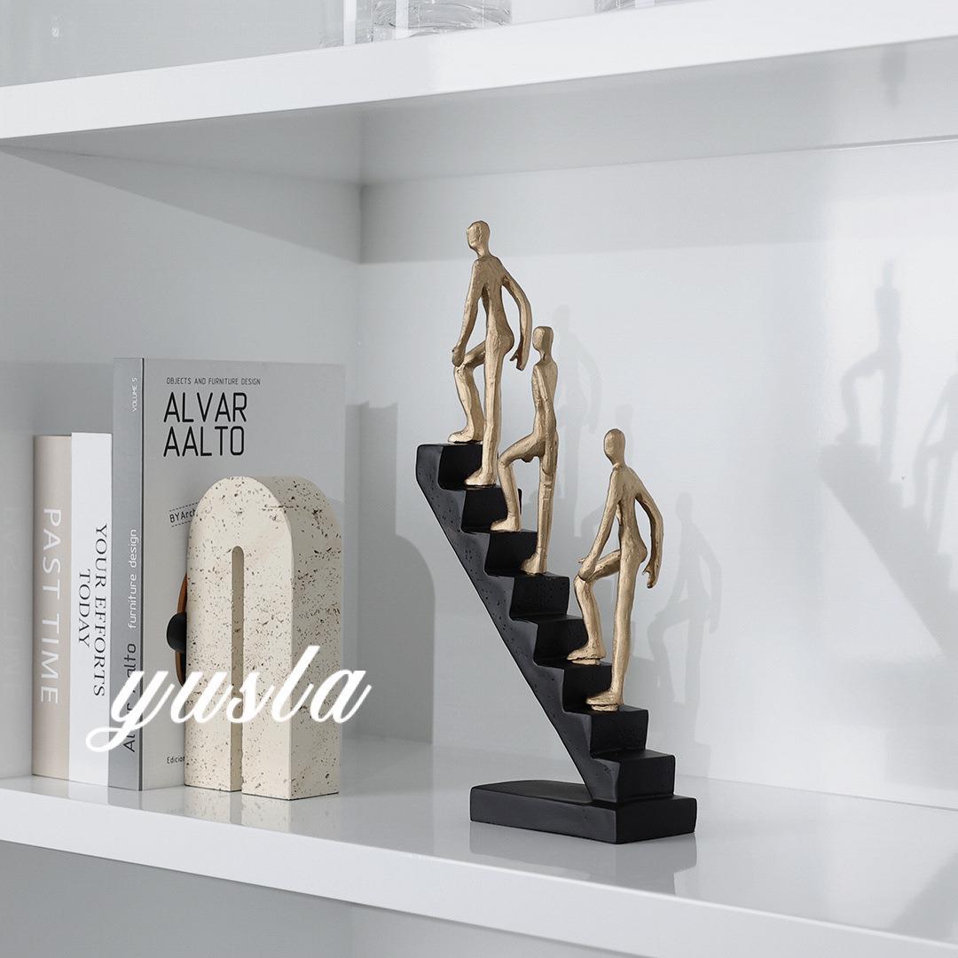 新房轻奢客厅电视柜工艺品树脂餐边柜人物雕塑摆件软装饰品办公室