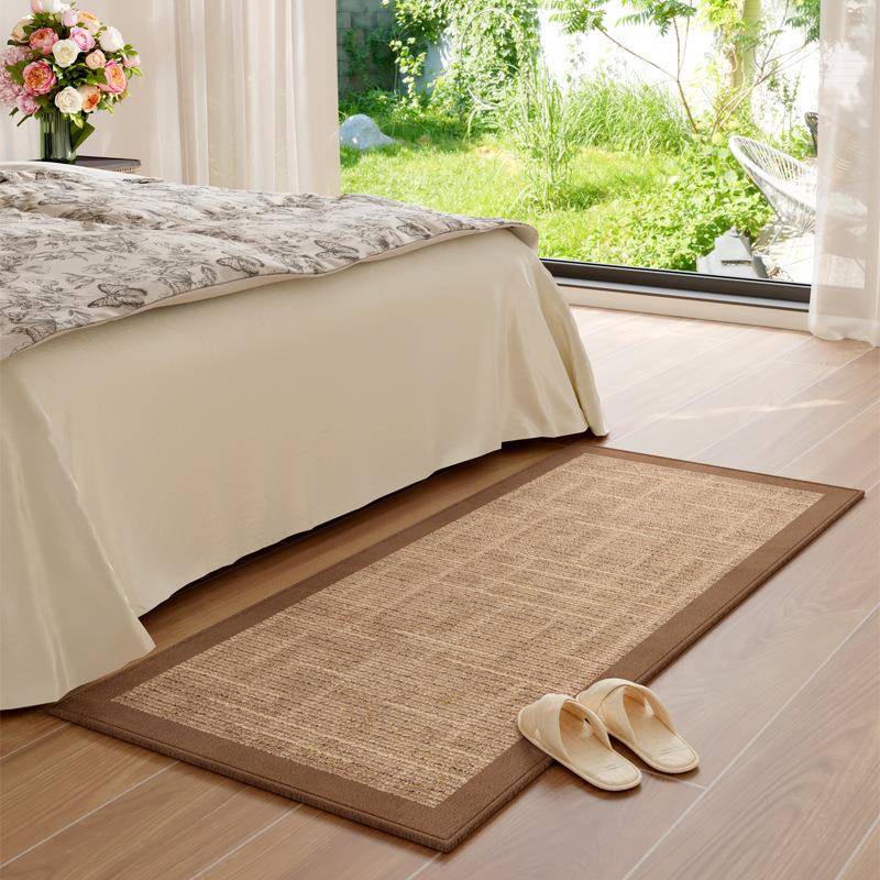 复古卧室地毯床边地垫中古长条脚垫垫子新款床头高级床尾书房沙发