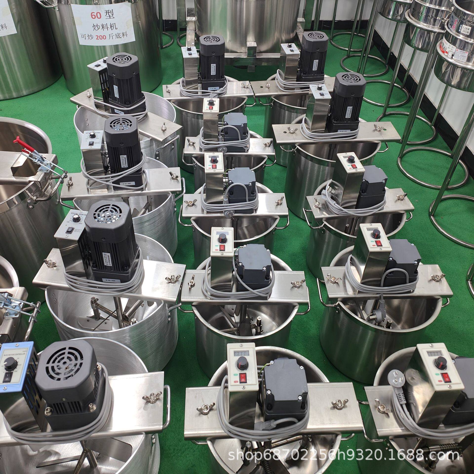铝桶锅炒料机全自动商用搅拌广西槐花粉机豆沙莲蓉枣泥凉粉糕凉虾