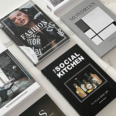 欧式真摆件书柜书籍翻页软售楼处杂志装饰品样板间UNUSUAL书房