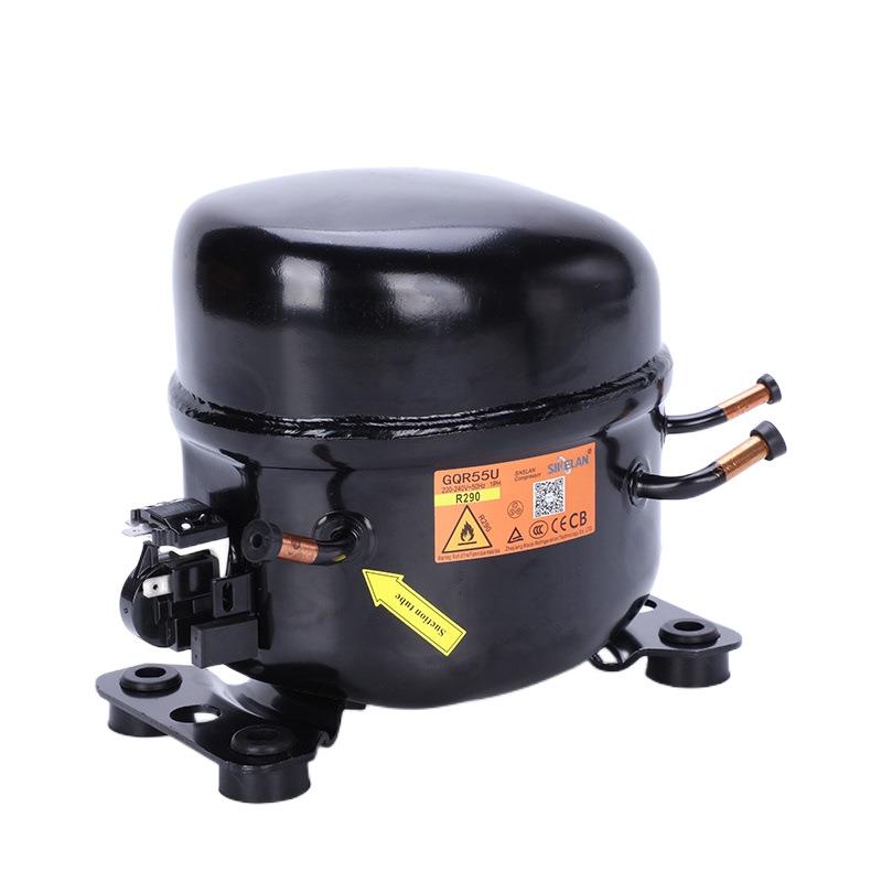 R290制冷压缩机（除湿机冰箱冷柜压缩机展示柜制冰机用GQR55U