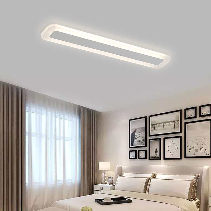 led吸顶灯办公室现代简约卧室门厅走廊过道阳台灯长方形玄关灯具